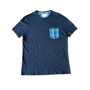 Original Penguin Men's 100% Cotton Crew Neck Chest Pocket T Shirt Navy Large